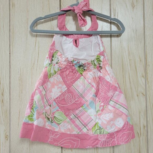Janie & Jack Girls Quilted Patchwork Halter Sun Dress - Picture 7 of 7